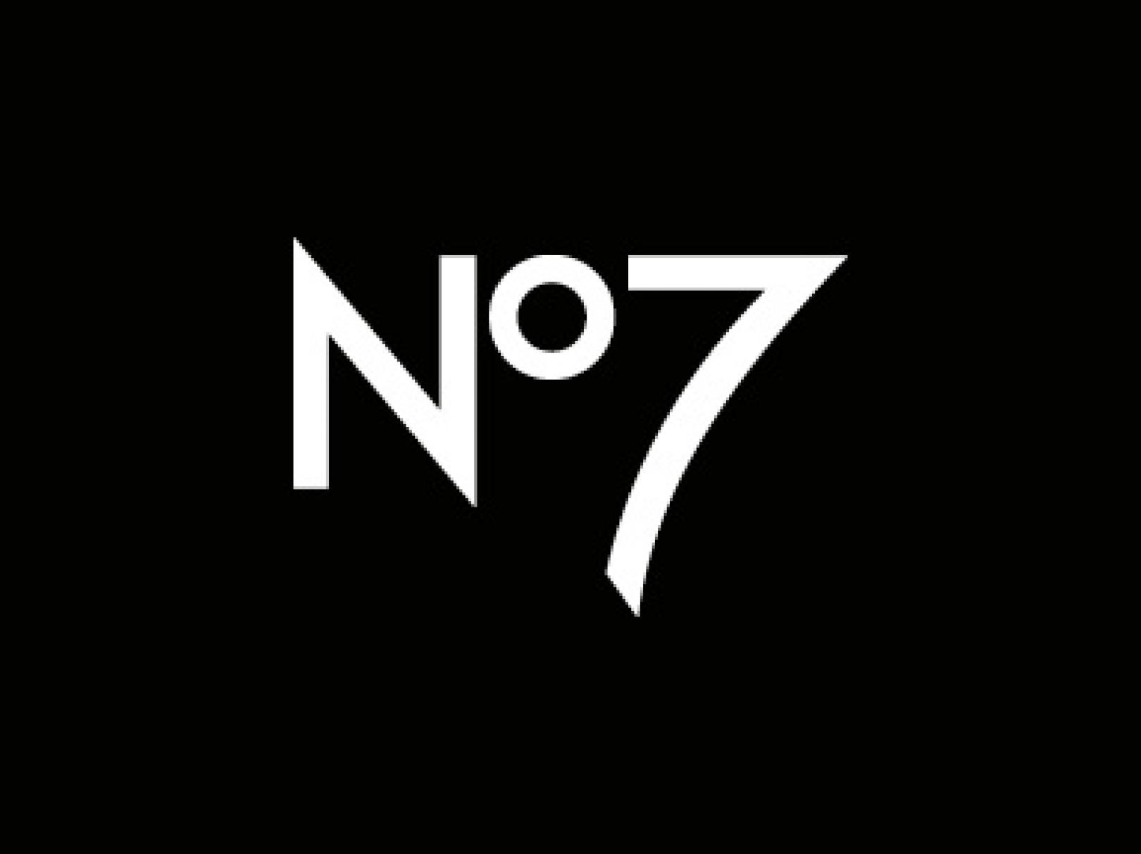 No7 Logo on Black Background