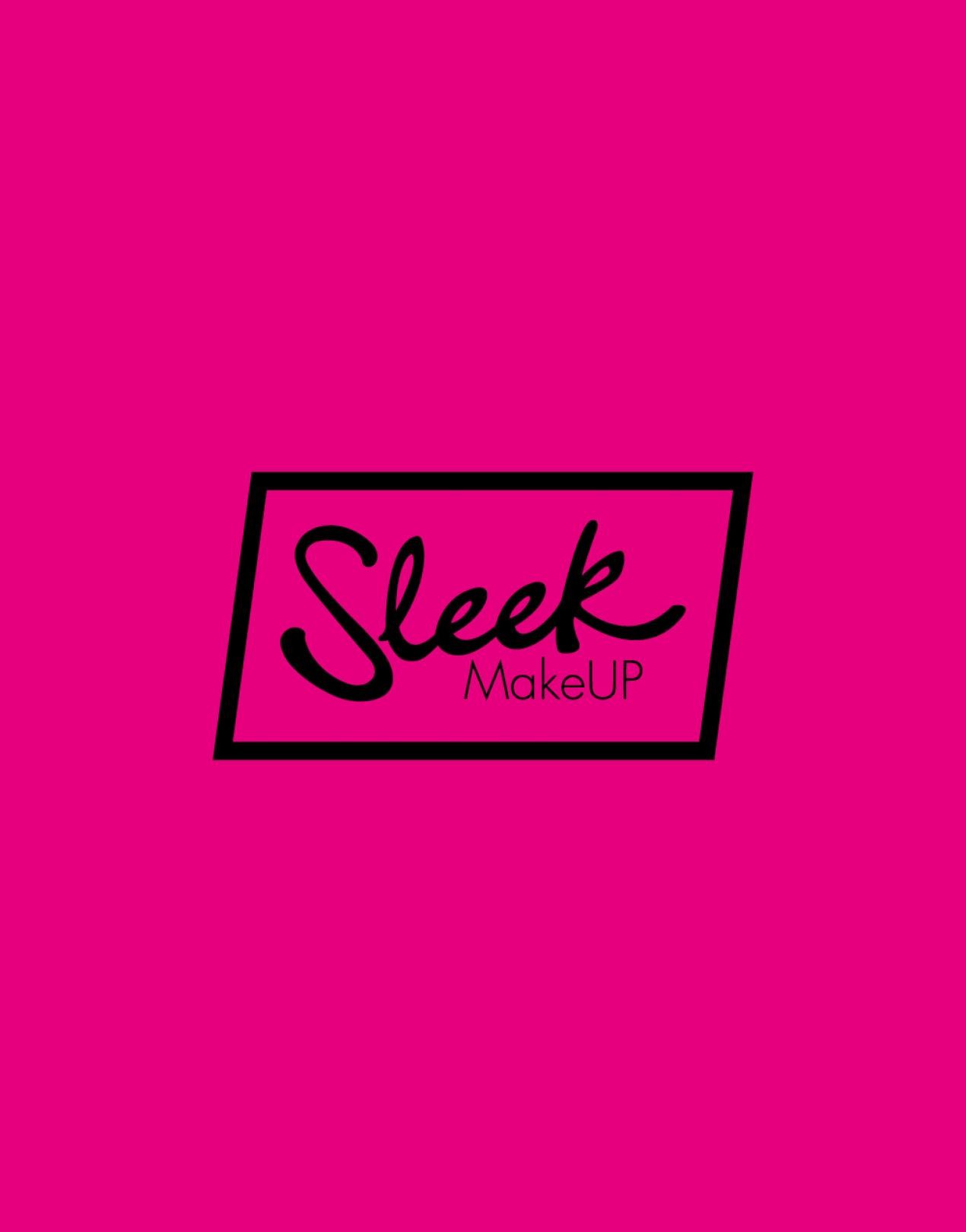 Black Sleek Logo on Pink Background