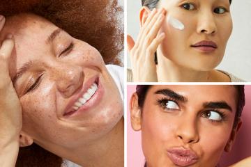 Grid image of three female models